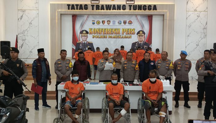 Tiga Orang Tersangka Kasus Curanmor Dihadiahi Tembakan, Kapolres Pamekasan: Saya Tindak Tegas Okum Yang Menganggu Wilayah Kami