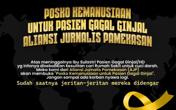 Aliansi Jurnalis Pamekasan Buka Posko Kemanusiaan untuk Pasien Gagal Ginjal