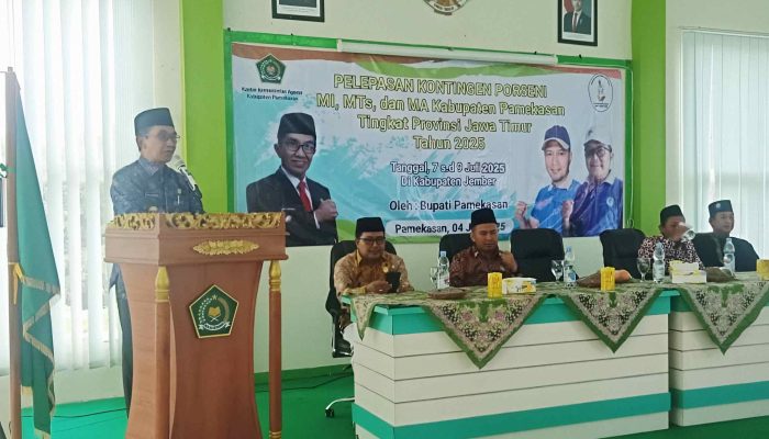 Bupati Pamekasan Lepas Kontingen Porseni Kemenag ke Tingkat Jawa Timur 2025