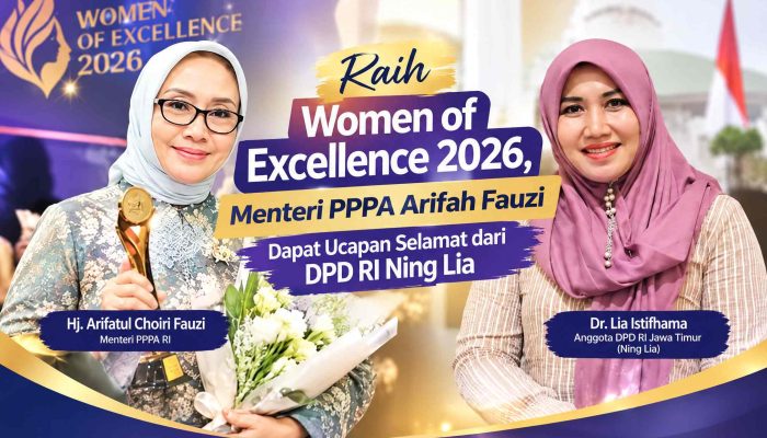 Arifah Fauzi Raih Penghargaan Perempuan Berbakti 2026, Lia Istifhama Sampaikan Selamat