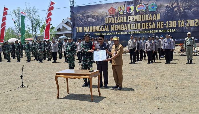 Bupati Pamekasan Buka TMMD ke-130 di Desa Jarin, Pademawu